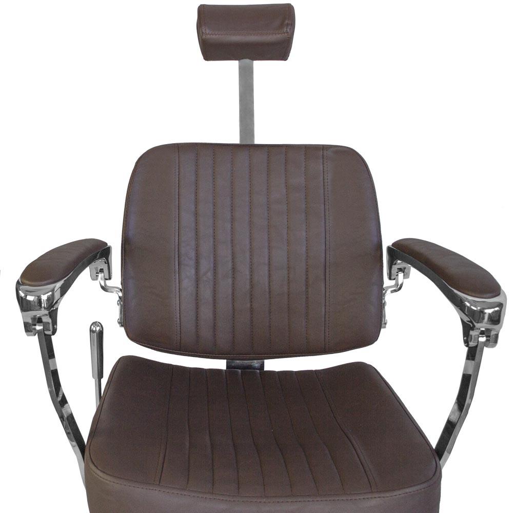 Fotel Barberski Bjorn Bh-3318 Brązowy Matowy