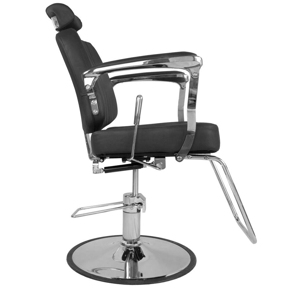 Fotel barberski BJORN BH-3318 Czarny matowy