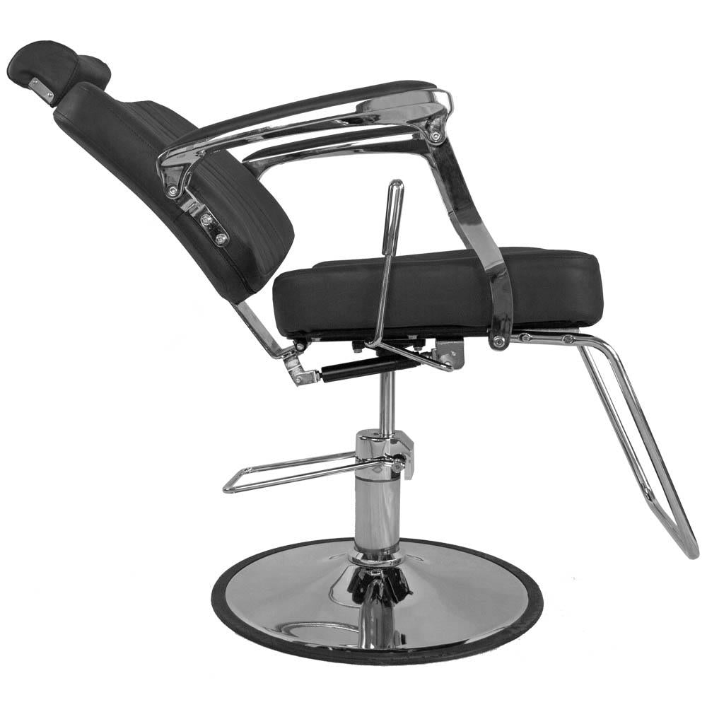 Fotel barberski BJORN BH-3318 Czarny matowy