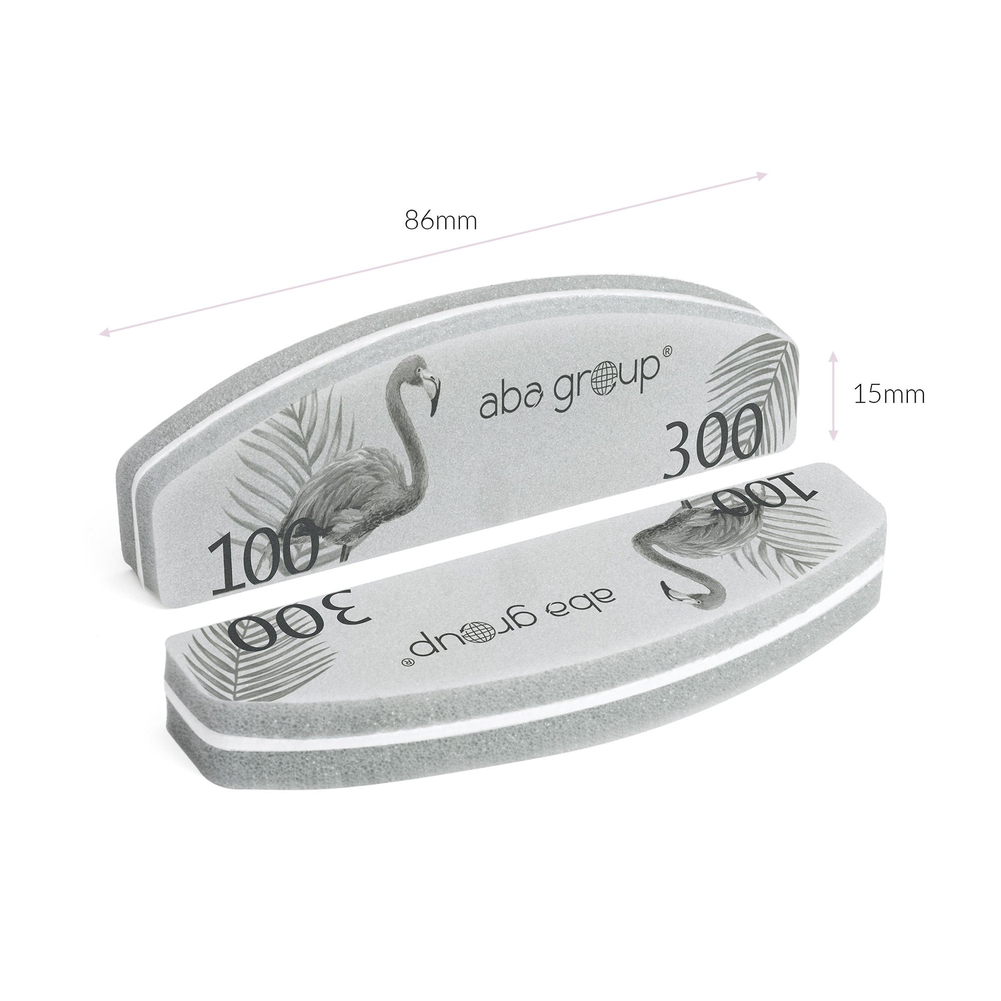 Aba Group Mini Sweet Polerka Matująco-Wygładzająca Półksiężyc 100/300 - Flaming 1 Sztuka
