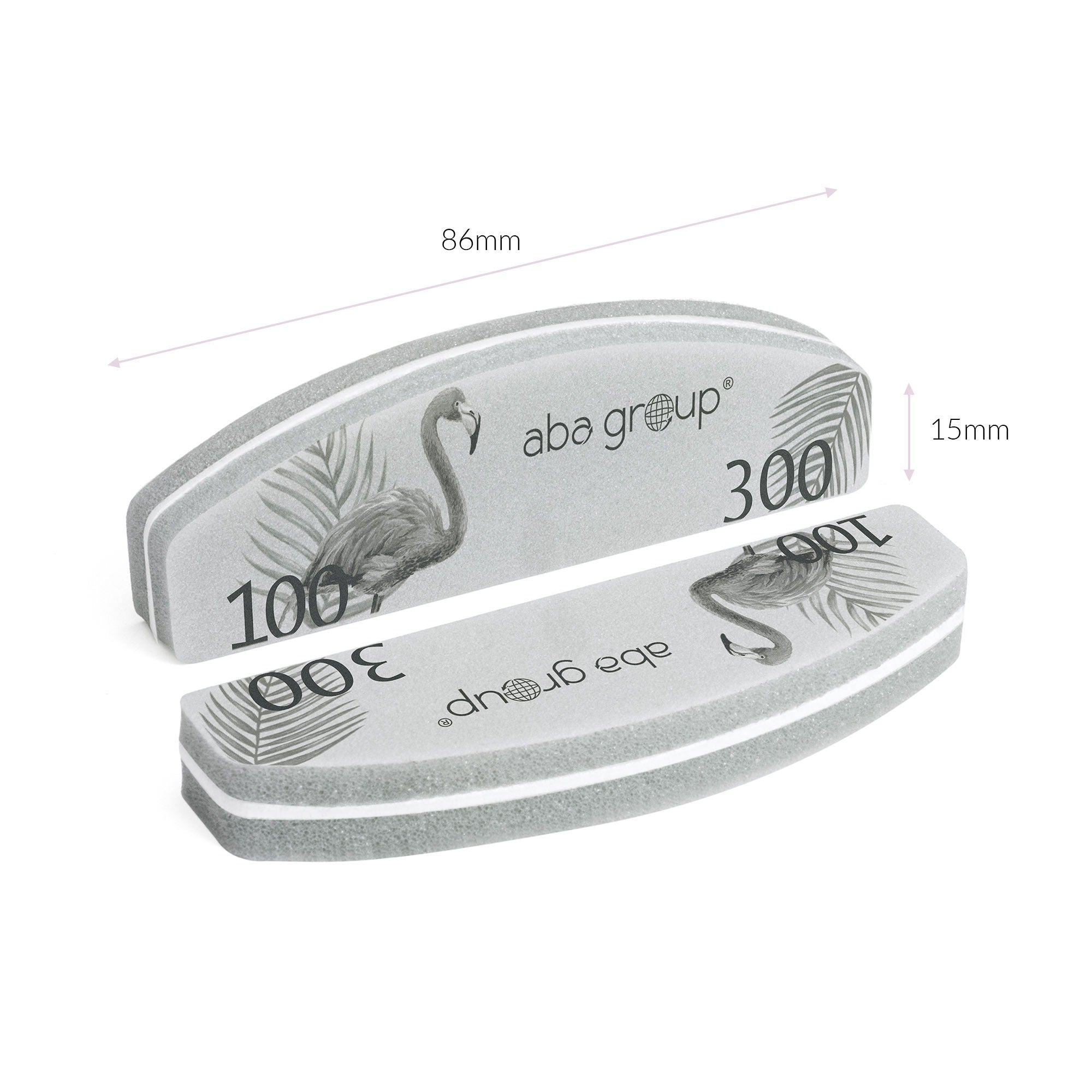 Aba Group Mini Sweet Polerka Matująco-Wygładzająca Półksiężyc 100/300 - Flaming 1 Sztuka