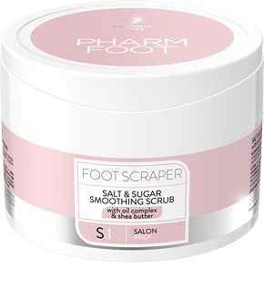 Pharm Foot Pharm Foot Foot Scraper Wygładzający Peeling Solno-Cukrowy Do Stóp Z Kompleksem Olejków I Masłem Shea 200g — Składniki i ocena