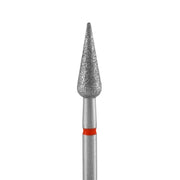 Frez diamentowy grusza ostra czerwona EXPERT średnica 4 mm / część robocza 12mm