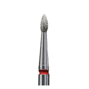 Staleks Frez Diamentowy Zaokrąglona Oliwka Czerwona 1,2/3mm 6szt