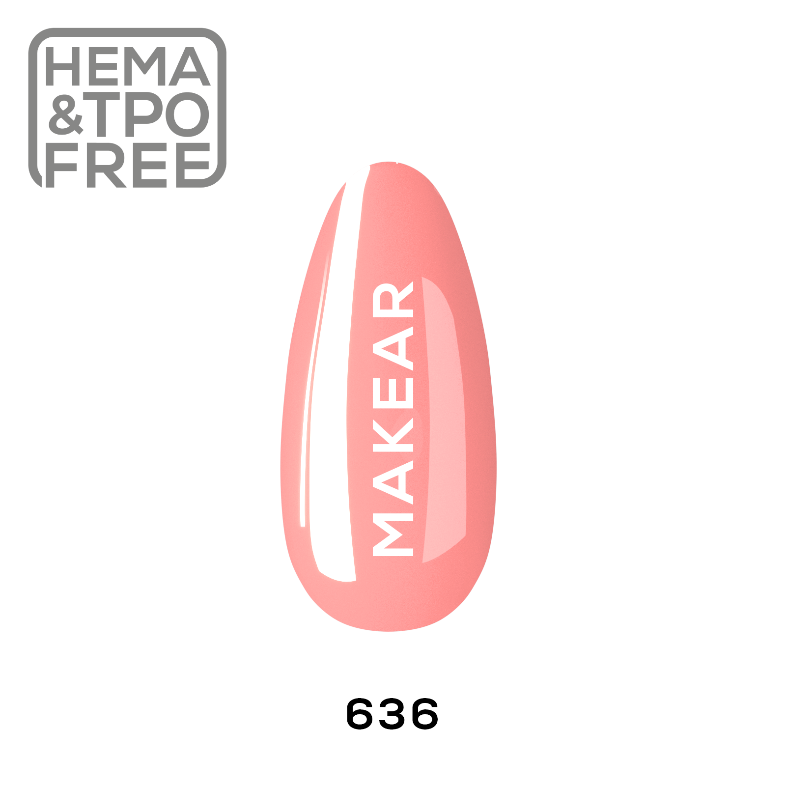 Makear Lakier Hybrydowy 636 Regular 8Ml