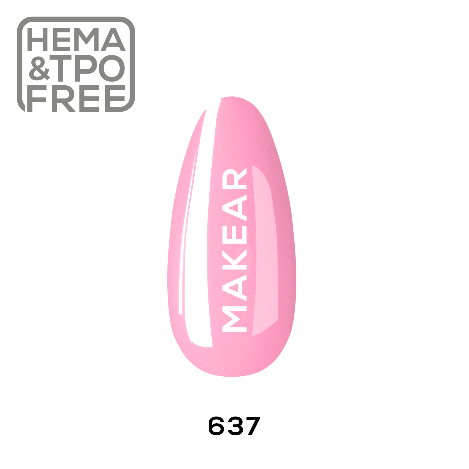 Makear Lakier Hybrydowy 637 Regular 8Ml