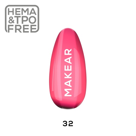 Makear Lakier Hybrydowy 32 Raspberry Rendezvous 8ml