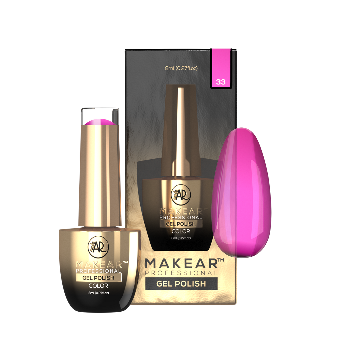 MAKEAR Makear Lakier Hybrydowy 33 Flirt Alert 8ml