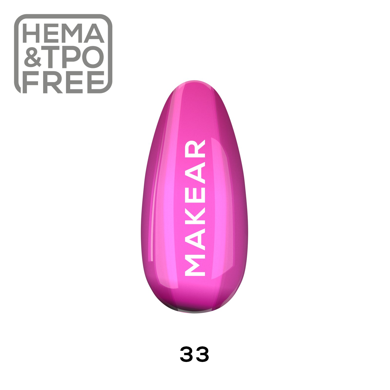 Makear Lakier Hybrydowy 33 Flirt Alert 8ml