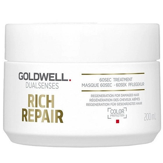 Goldwell Goldwell Dualsenses Rich Repair 60s  Maska Regenerująca Włosy Zniszczone I Suche 200ml