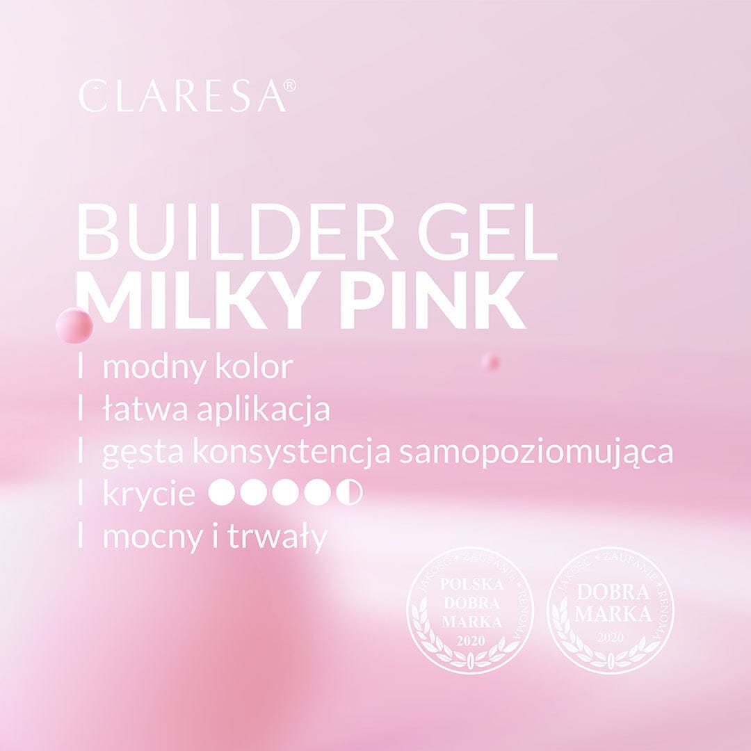 Claresa - Builder Gel Milky Pink 15 g