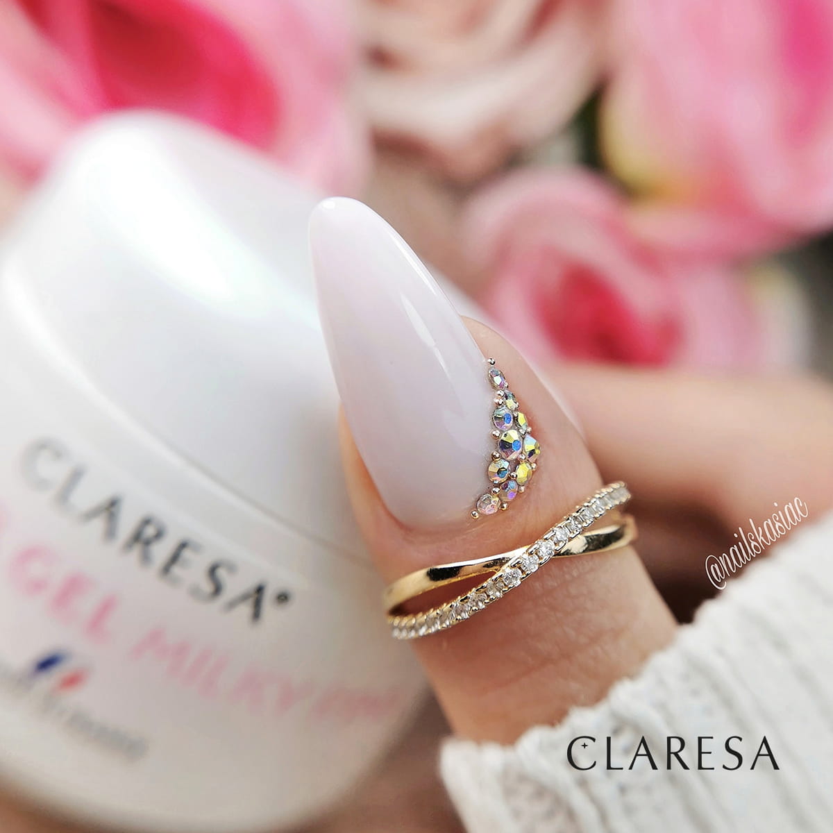Claresa - Builder Gel Milky Pink 15 g