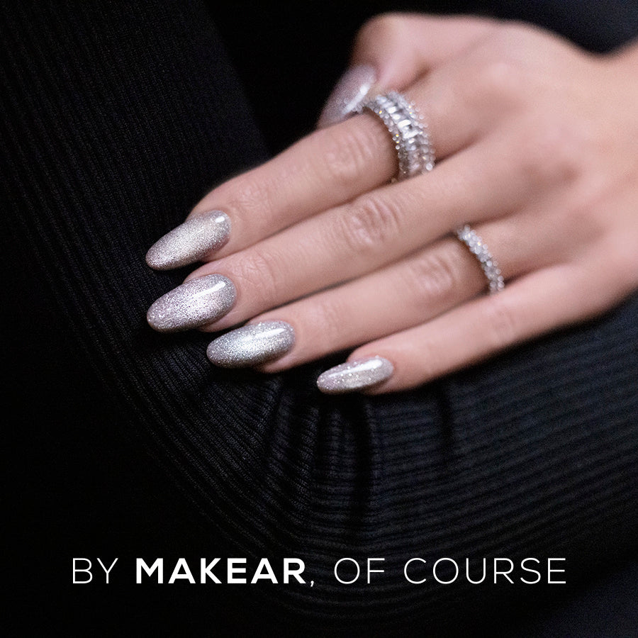 Makear Lakier Hybrydowy MCL03 Silver Purr 8 ml