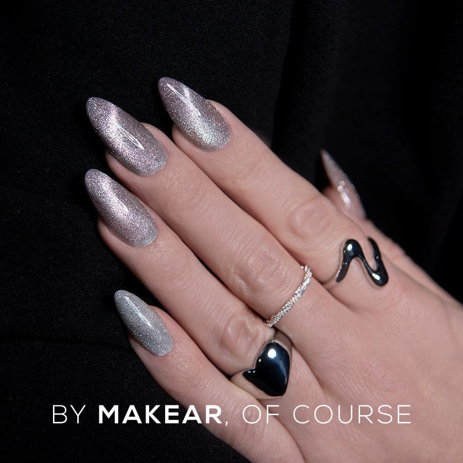 Makear Lakier Hybrydowy MCL03 Silver Purr 8 ml
