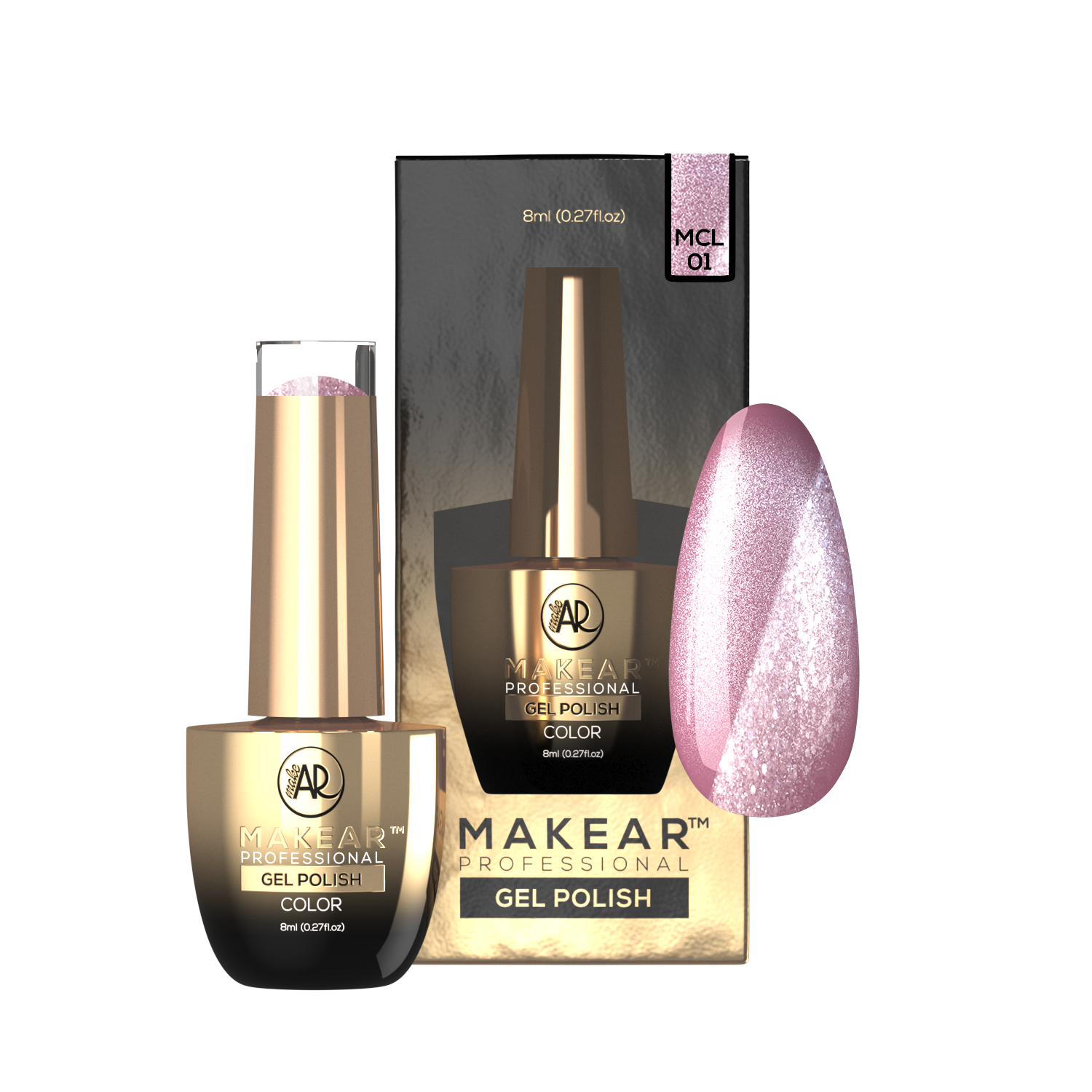 Makear Lakier Hybrydowy MCL01 Toe Beans 8 ml