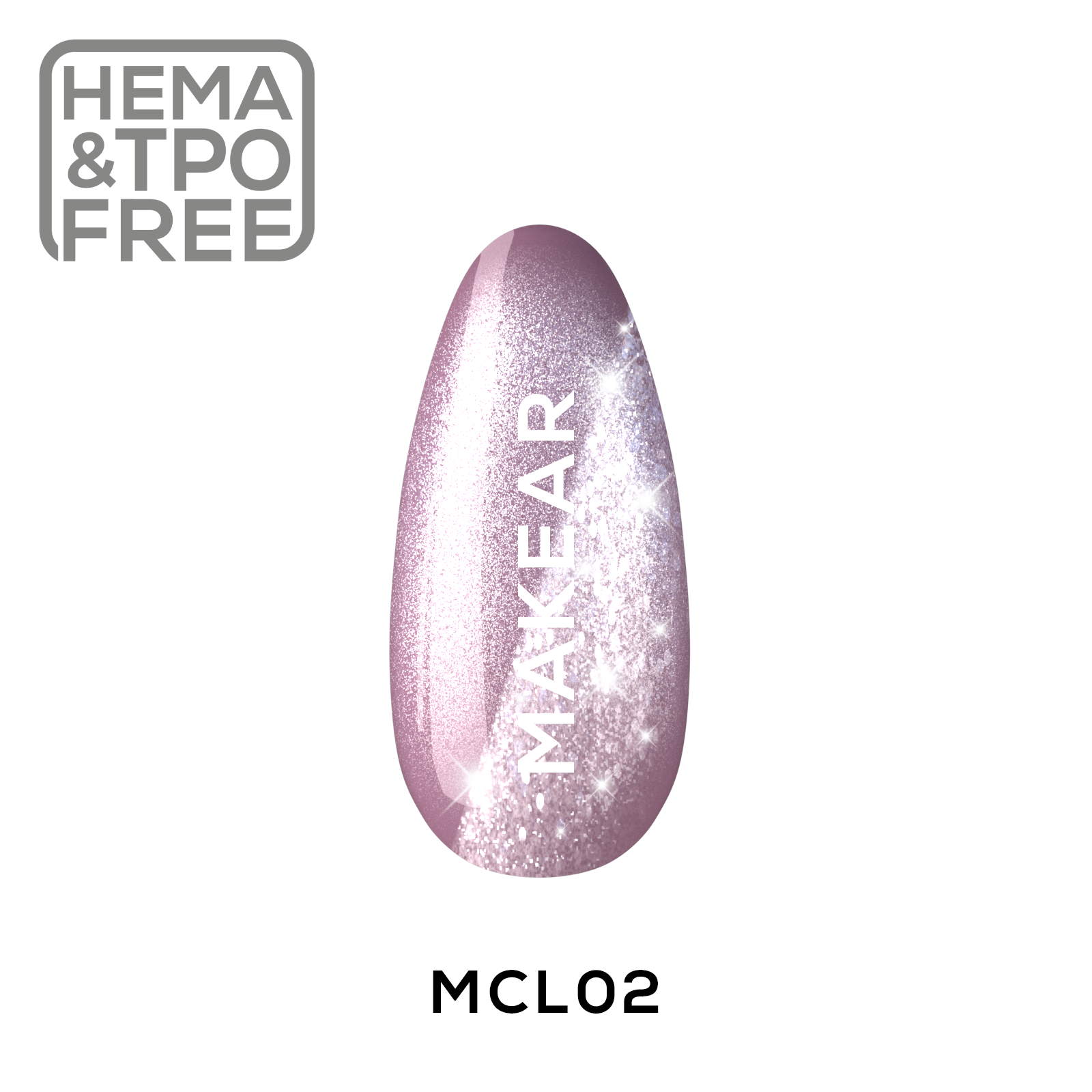 Makear Lakier Hybrydowy MCL02 Fluffy Violet 8 ml