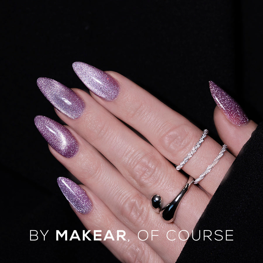Makear Lakier Hybrydowy MCL02 Fluffy Violet 8 ml