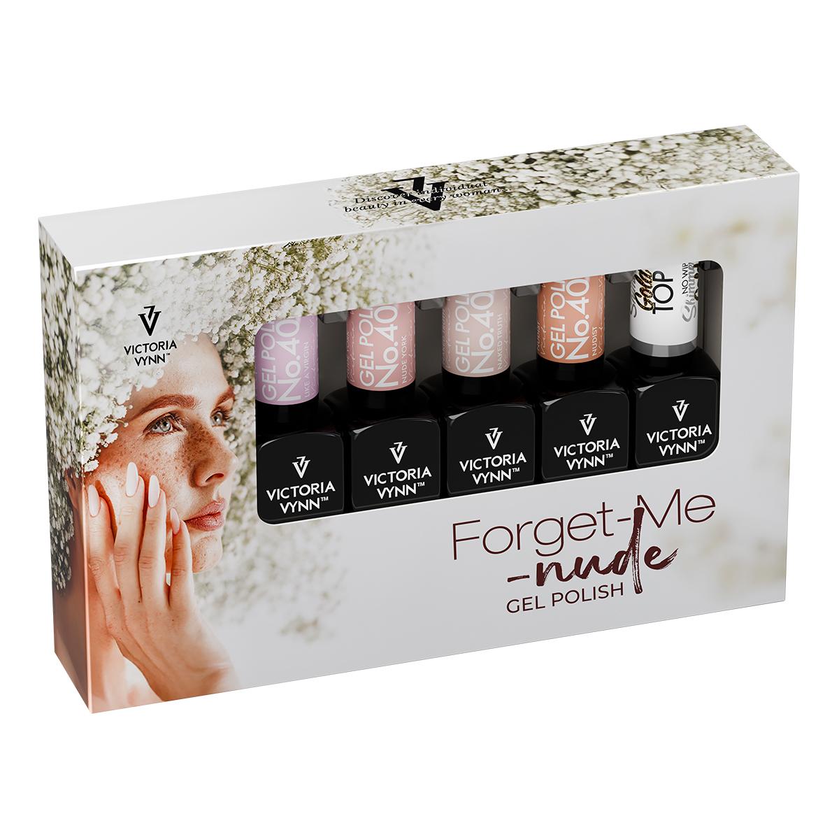 Victoria Vynn Zestaw Lakierów Hybrydowych Forget-Me-Nude 400-403 + Top Gratis