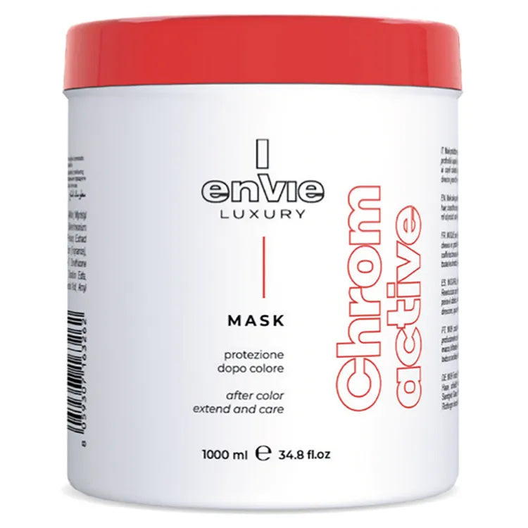 Poniks Envie Maska do Włosów Farbowanych Zakwaszająca Luxury Chromactive 1000ml