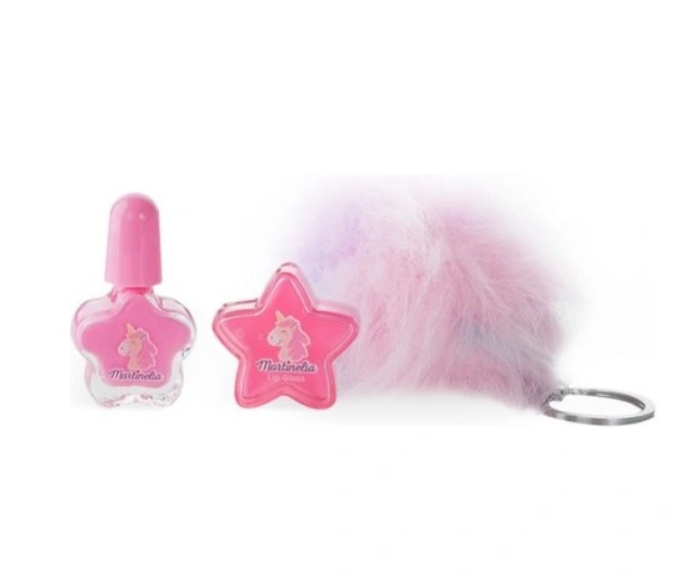 Martinelia Little Unicorn Key Chain Set Zestaw Lakier Do Paznokci + Błyszczyk + Breloczek