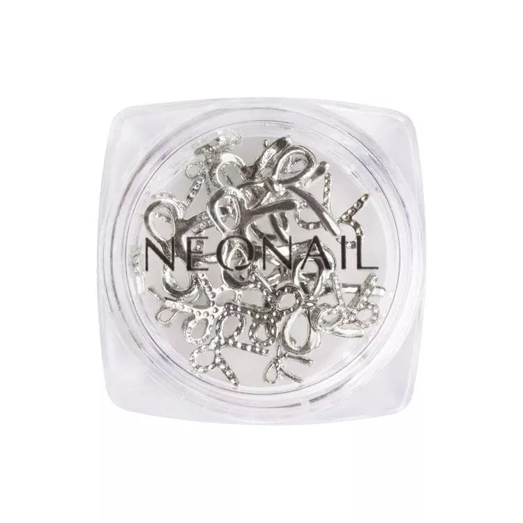 NeoNail Ozdoba 3D – Silver Bows
