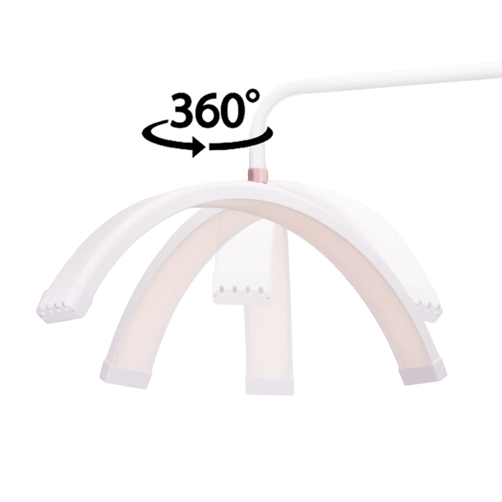 Lampa Kosmetyczna LED Łuk 45W Podłogowa Bezcieniowa Biała HQ-U28