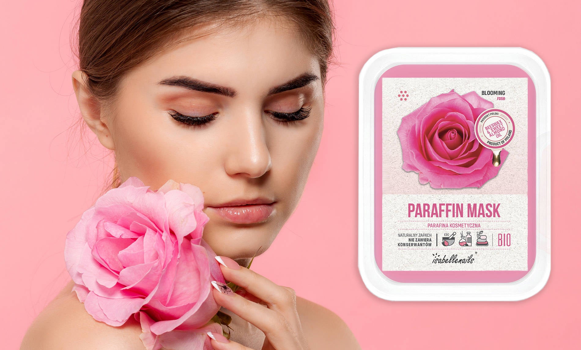 Parafina Kosmetyczna Isabellenails O Zapachu Blooming Rose 500ml
