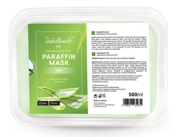 Parafina Kosmetyczna Isabellenails O Zapachu Aloes 500ml