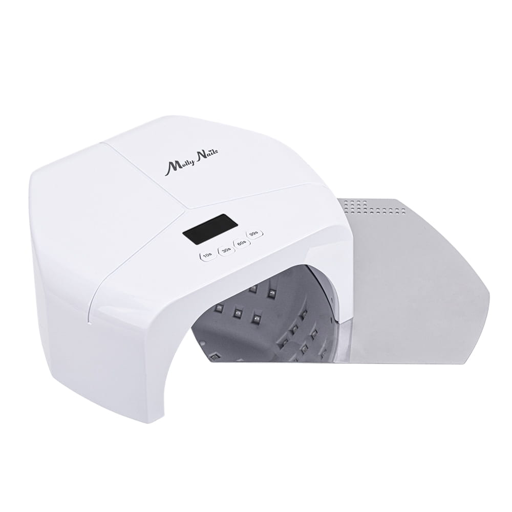 Molly Nails Lampa Do Paznokci UV/LED 298W Do Lakierów Hybrydowych Żeli I Akrylożeli Biała BQ-L8