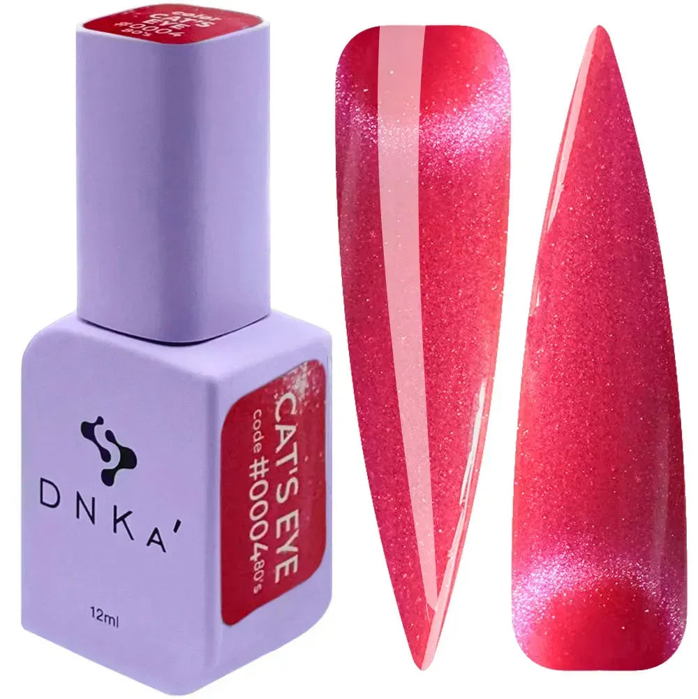 DNKa Color Gel Polish Lakier Hybrydowy Cat's Eye 80's #0004 12ml