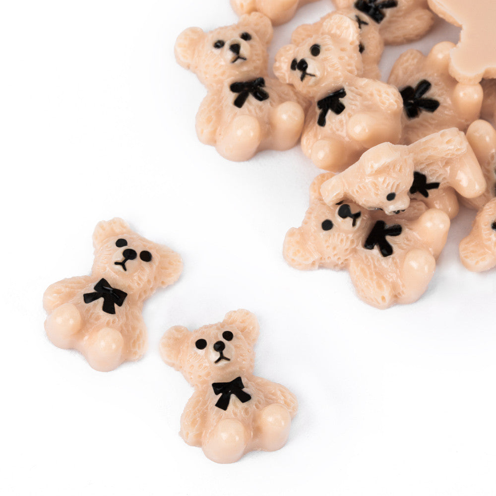 Molly Nails Ozdoby Do Paznokci Misie 3D Brązowe 20 Szt