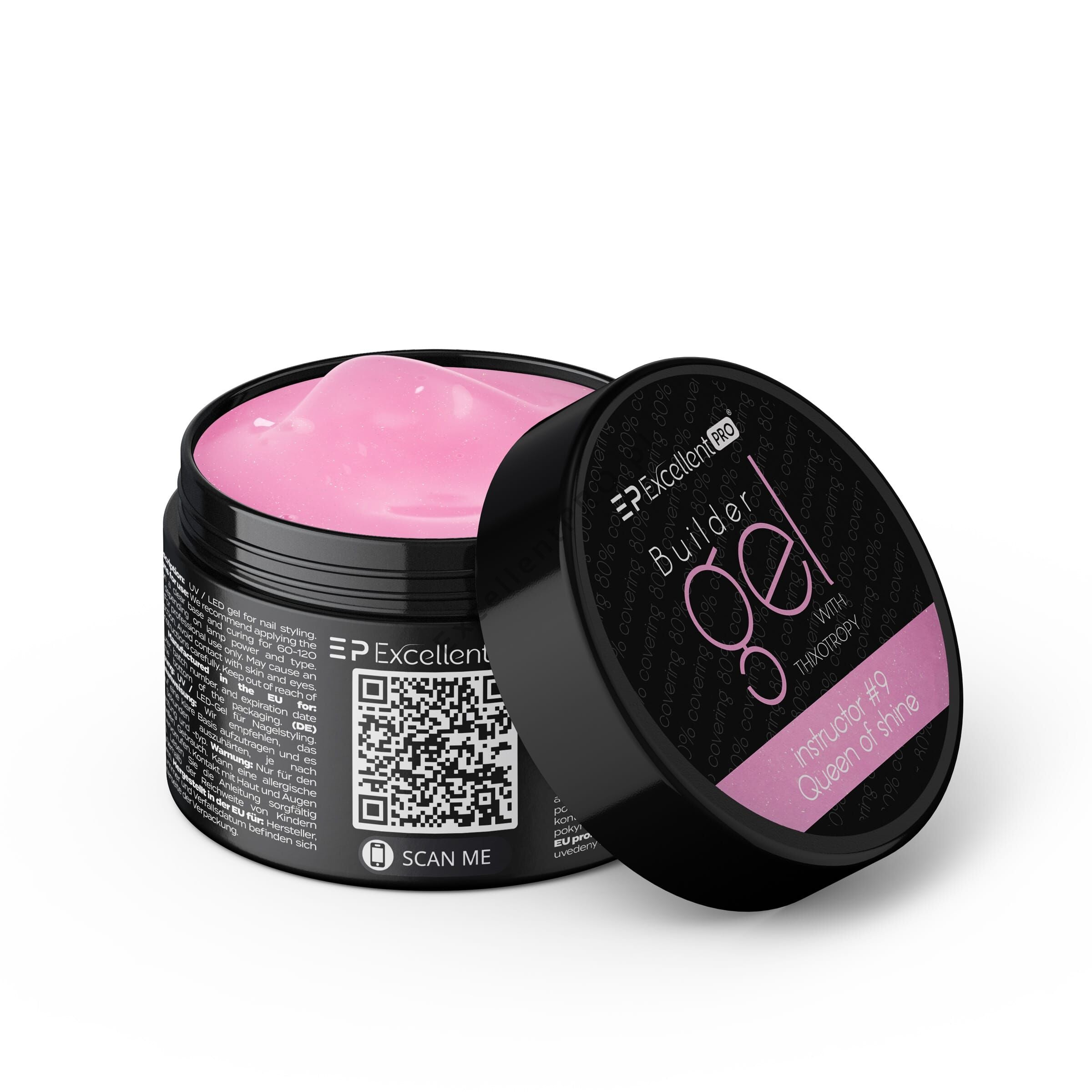 Excellent Pro Builder Gel With Thixotropy Instructor #9 Queen Of Shine 50g