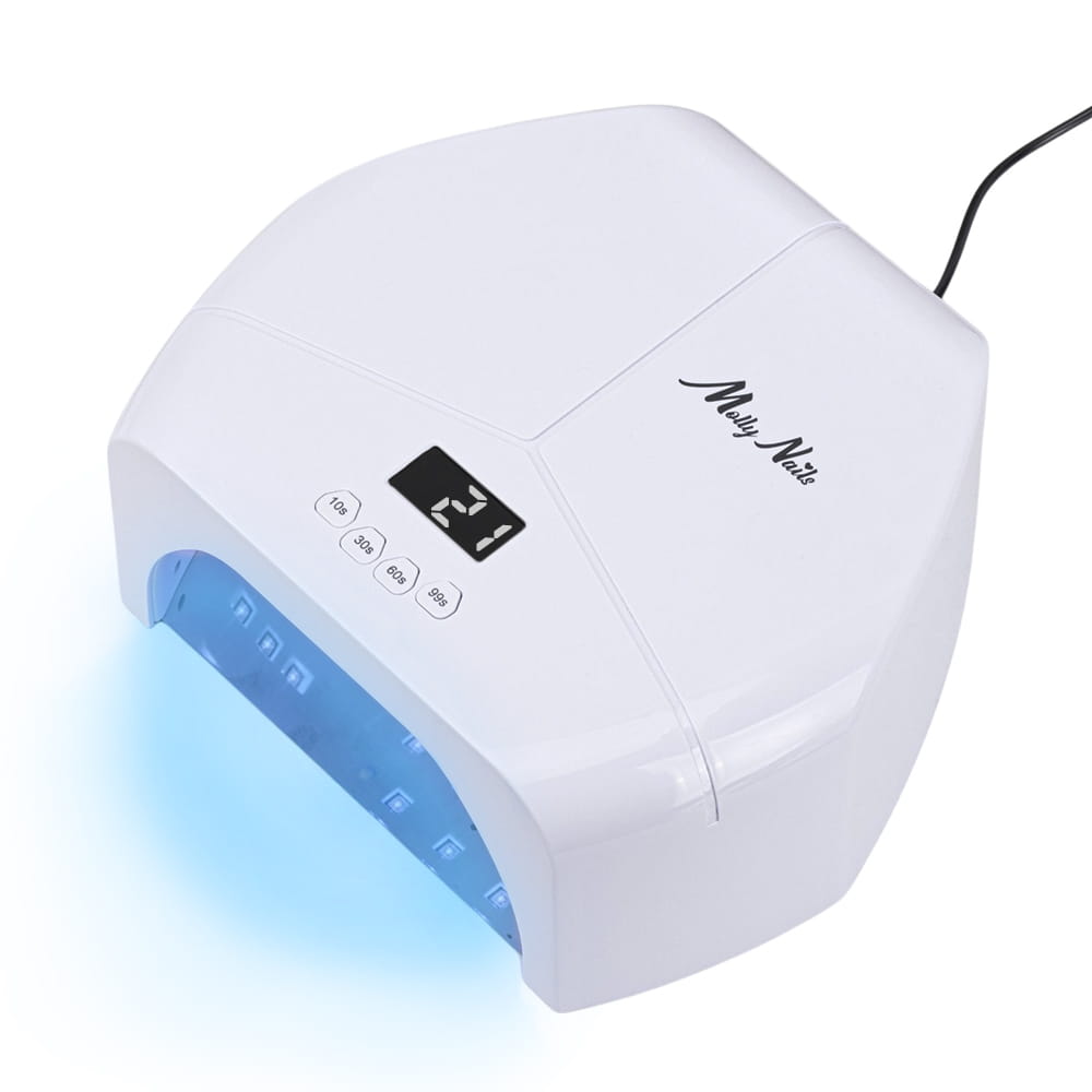 Molly Nails Lampa Do Paznokci UV/LED 298W Do Lakierów Hybrydowych Żeli I Akrylożeli Biała BQ-L8