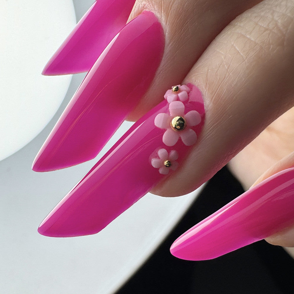 Molly Nails Ozdoby Do Paznokci Kwiatki Akrylowe + Kulki Mix Kolorów 150 Sztuk Nr 1