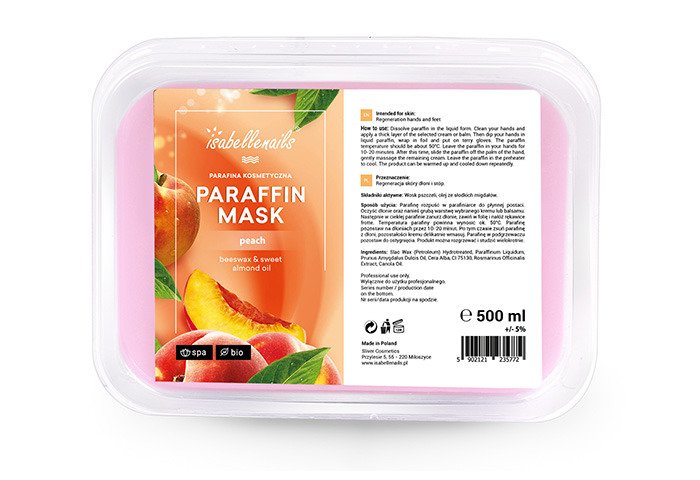 Parafina Kosmetyczna Isabellenails O Zapachu Brzoskwini 500ml