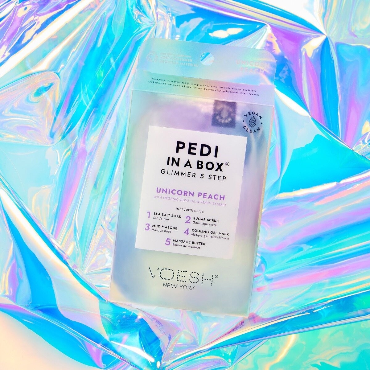 VOESH Unicorn Glimmer Pedi In A Box 5 Step