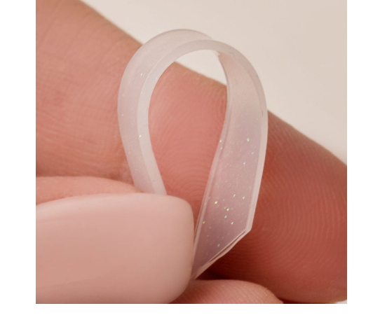 Wonder Lashes Kompensatory/Nakładki Na Wałeczki Do Laminacji Transparentne Brokatowe