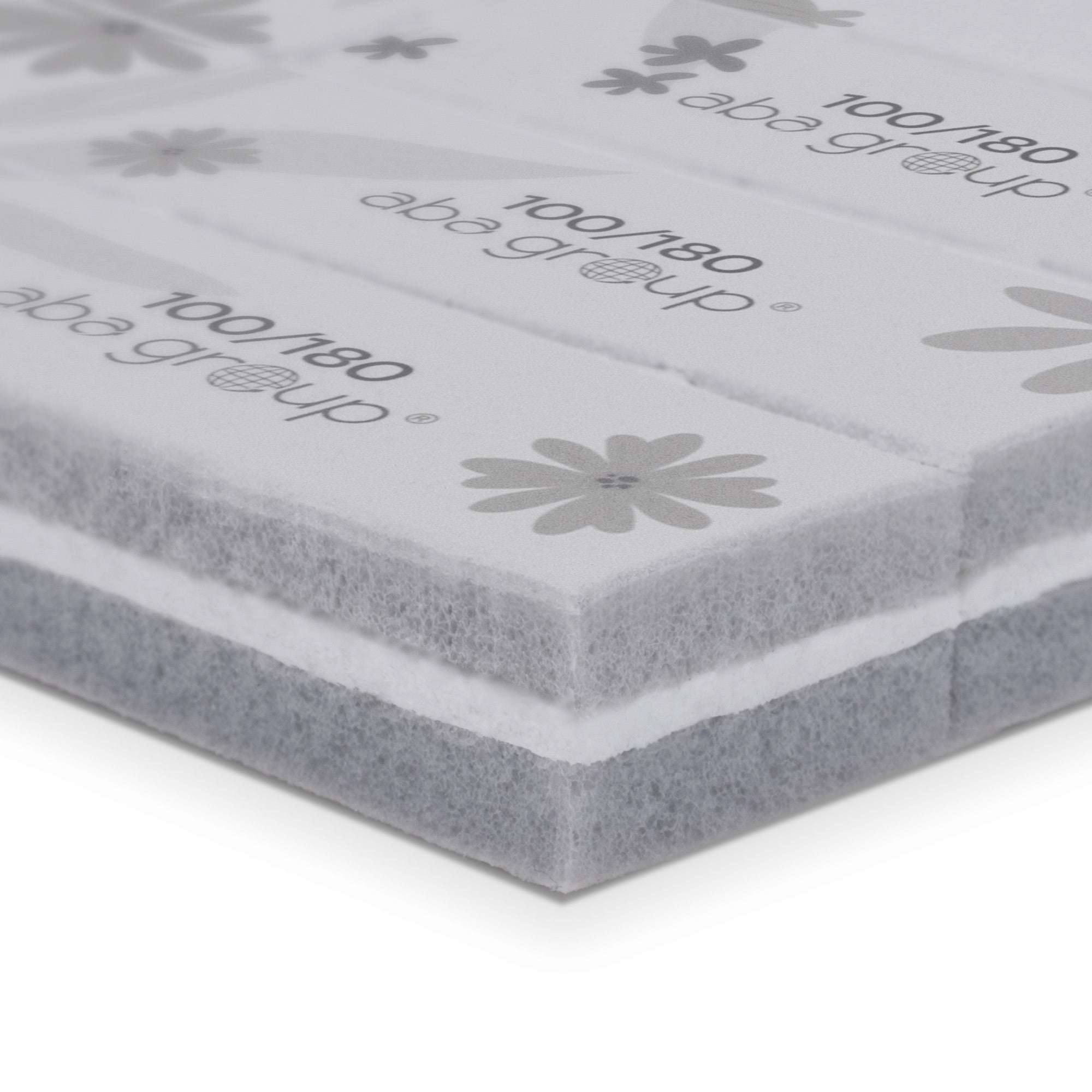 Aba Group Tear-Off Buffer Flowers Blok Jednorazowych Polerek Do Odrywania “Flowers” 100/180, 15 Sztuk