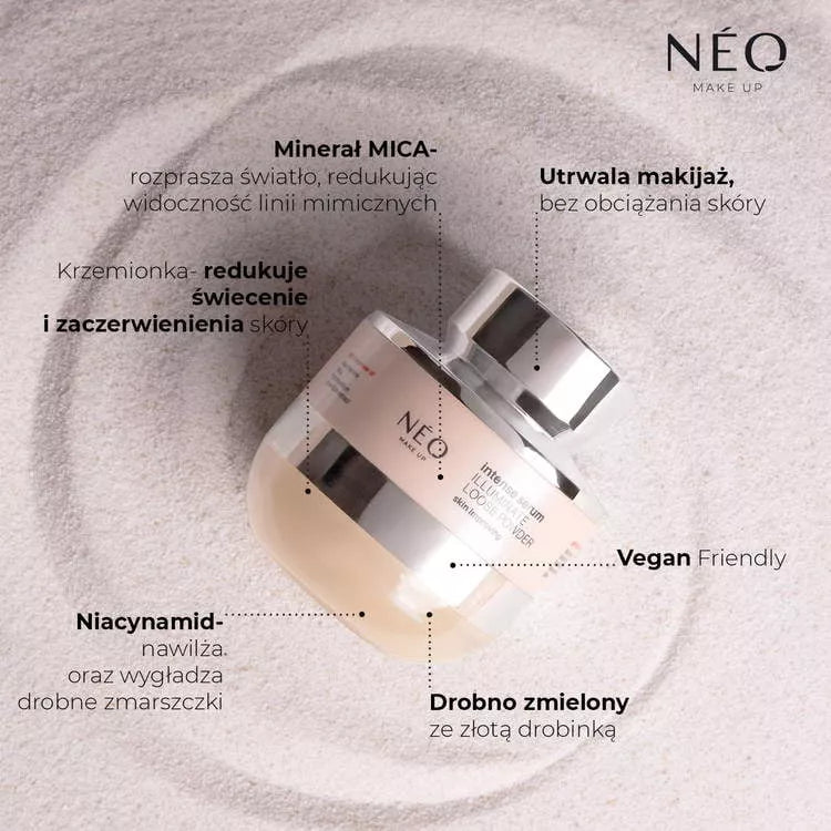 Neo Make Up Rozświetlający Puder Sypki: Transparent