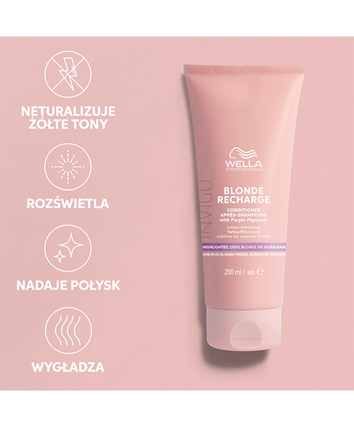 Wella Invigo Recharge Odżywka Do Zimnego Blondu, 200 Ml