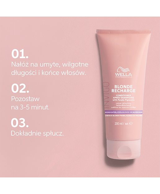 Wella Invigo Recharge Odżywka Do Zimnego Blondu, 200 Ml