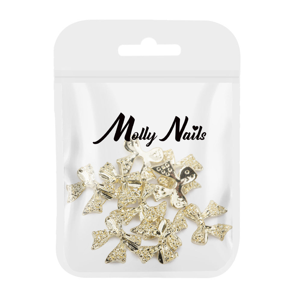Molly Nails Ozdoby Do Paznokci Kokardki 3D Nr 4 10 Szt