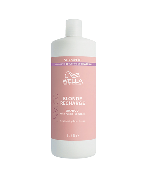 WELLA Wella Invigo Recharge - Shampoo Z Pigmentami Koloru für das Haar W Kolorze Zimnego Blondu 1000 Ml