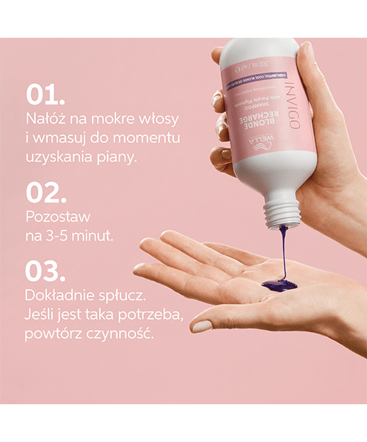 Wella Invigo Recharge - Szampon Z Pigmentami Koloru Do Włosów W Kolorze Zimnego Blondu 1000 Ml