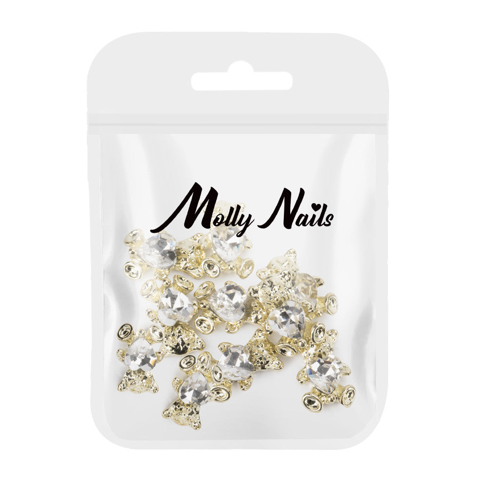 Molly Nails Ozdoby Do Paznokci Misie 3D Nr 2 10 Szt