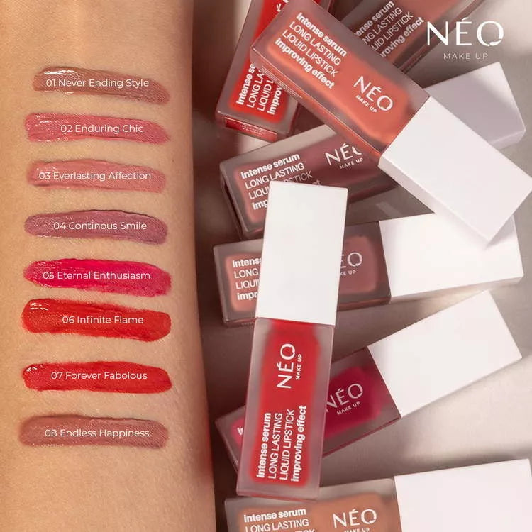 Neo Make Up Długotrwała Pomadka Do Ust W Płynie: 01 Never Ending Style