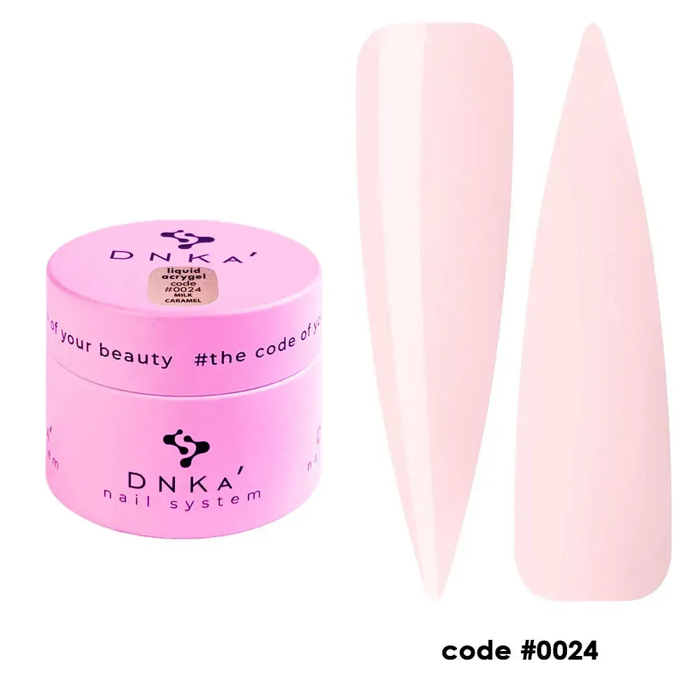 DNKa Liquid Acrygel Płynny Żel Wzmacniający Płytkę #0024 Caramel 15ml