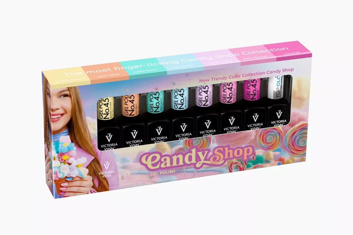 Victoria Vynn Zestaw Do Manicure Hybrydowego Gel Polish 452-458 8 Pack Z Kolekcji Candy Shop