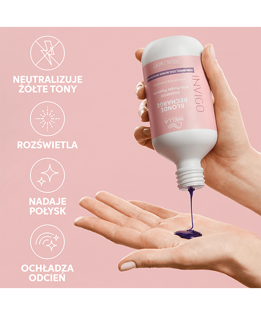 Wella Invigo Recharge - Szampon Z Pigmentami Koloru Do Włosów W Kolorze Zimnego Blondu 500 Ml