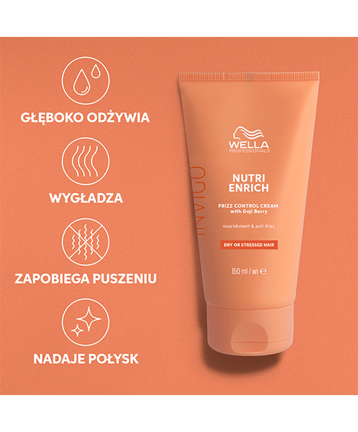 Wella Invigo Nutri-Enrich Krem Wygładzający Do Włosów Puszących Się 150 Ml